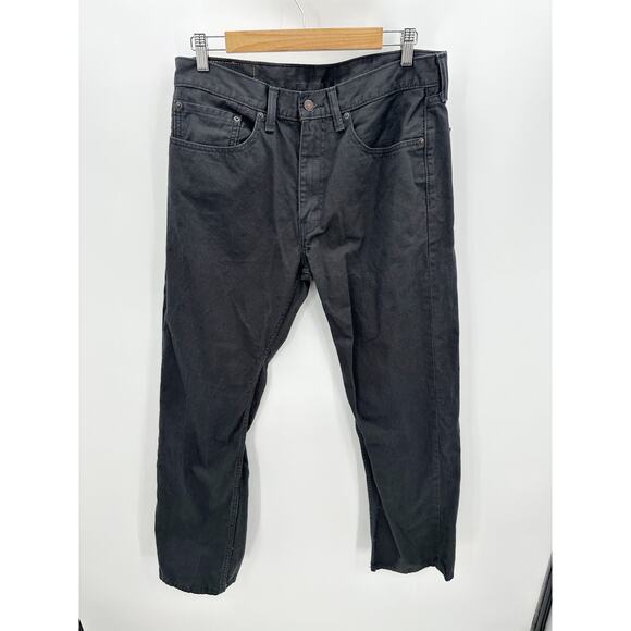 Levi's 505 Regular Fit Graphite Grey Wash Denim Jeans Men's Size 34 x 32 - Picture 1 of 9